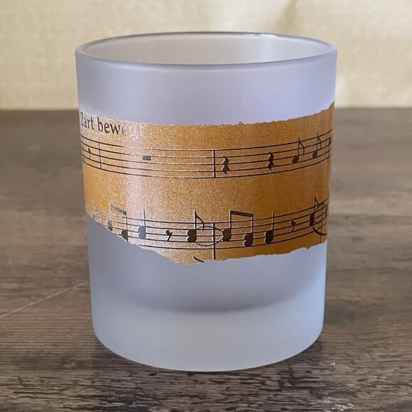 Vintage Dartington France Frosted Glass Whiskey Tumbler Classical Music Composer - Picture 13 of 14